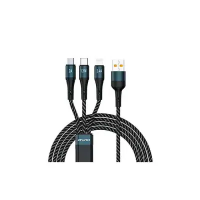 AWEI CL-972 120W 3 In 1 Fast Multi Charging Cable